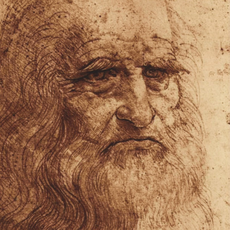 Self Portrait detail - Leonardo Da Vinci Painting